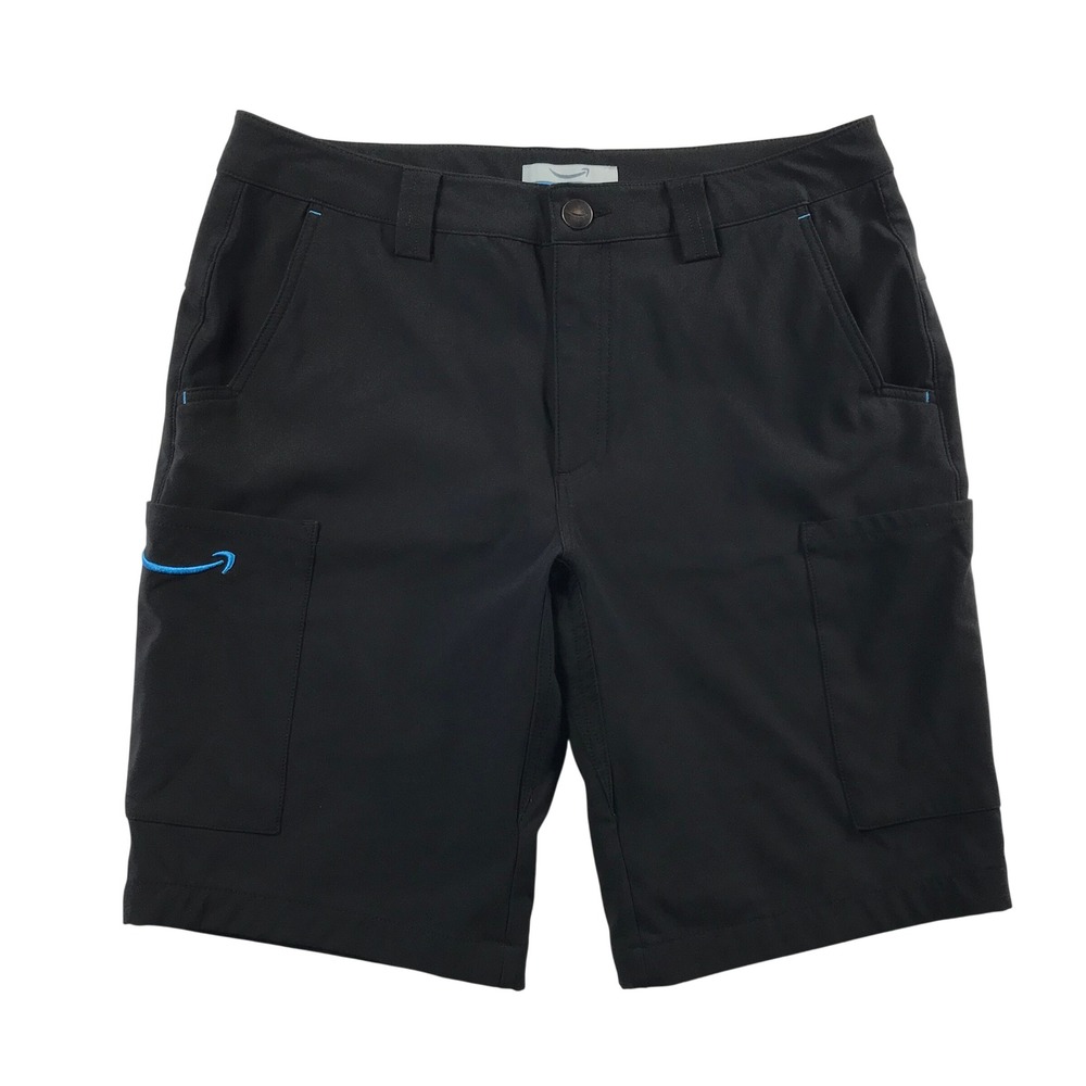 LULY YANG Cargo Shorts Mens Medium Black Workwear